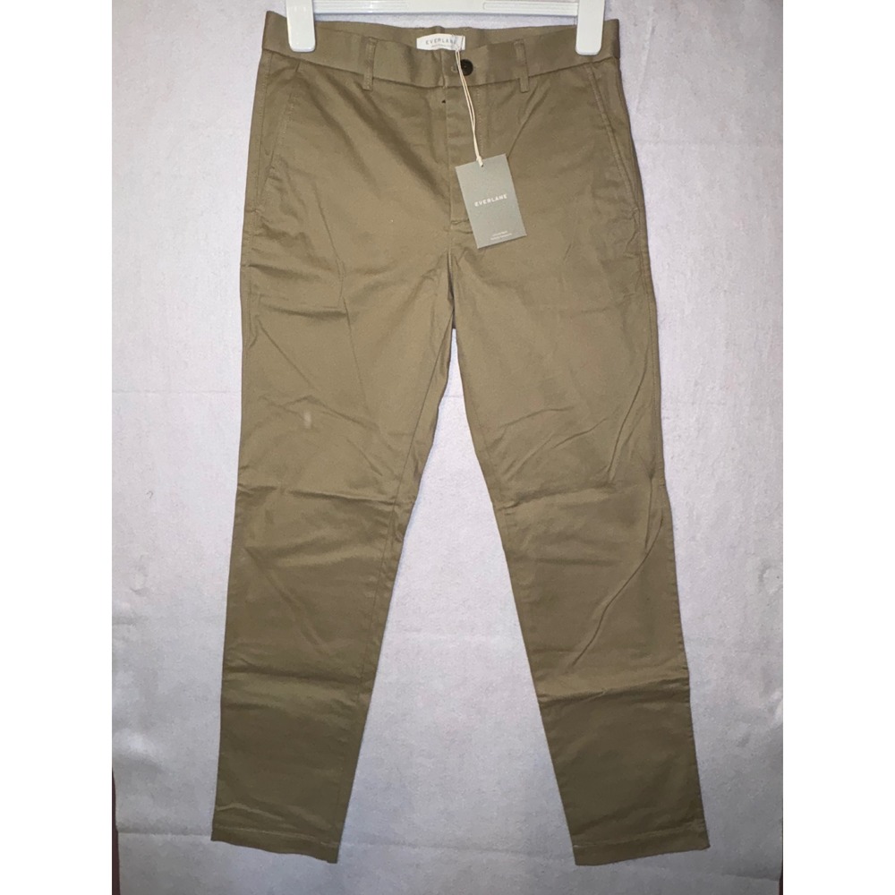 Everlane midweight straight chino Mens Performance Pants Khaki Tan 30x32 NWT
